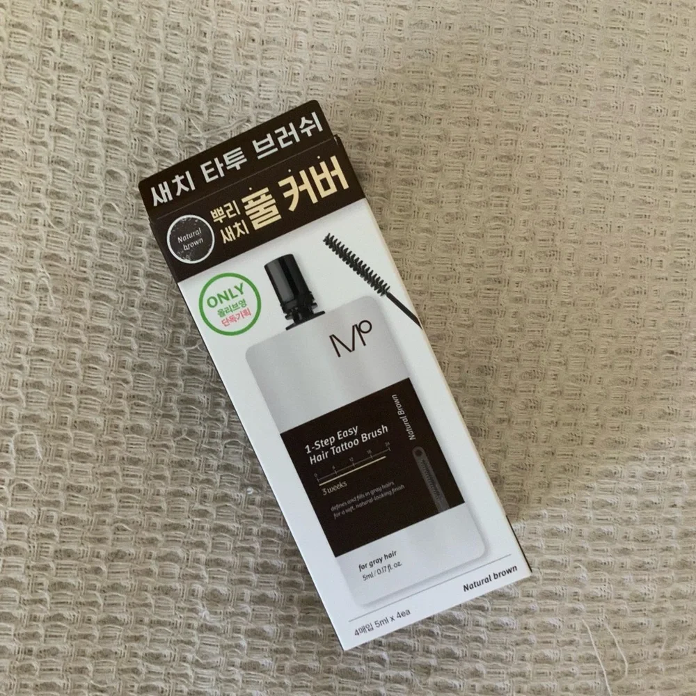 New MODAMODA 1-Step Easy Hair Tattoo Brush Natural Brown Gray Hair Mascara